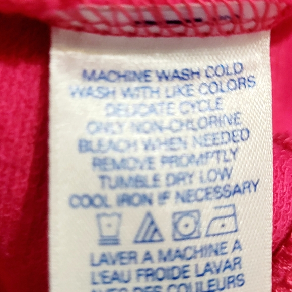 NEW Lizwear Pink Zip Up Jacket Womens Medium 100% Cotton Activewear Lightweight - Picture 12 of 13